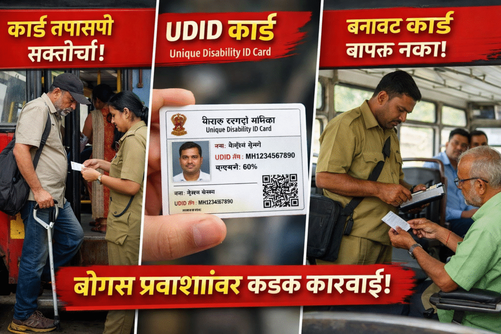 🚨 बोगस दिव्यांग प्रवाशांना चाप!